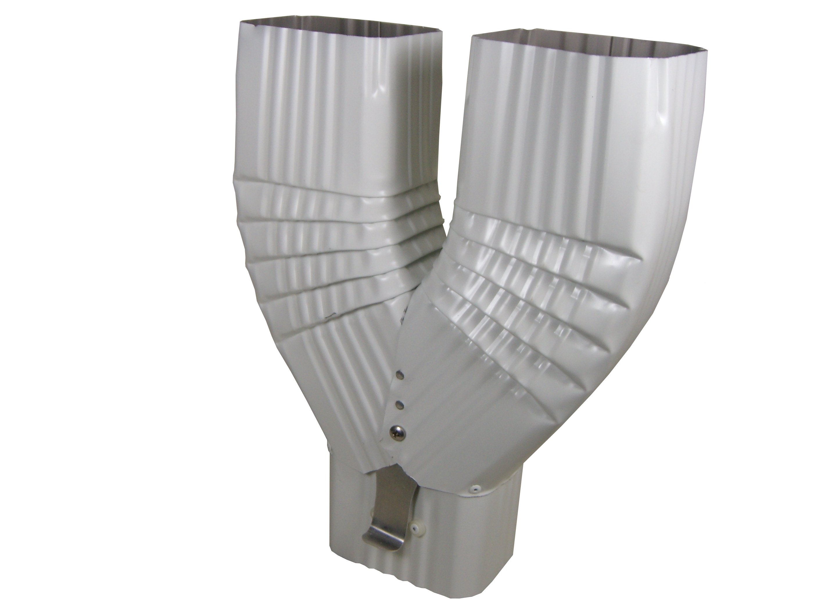 the y funnel does not have a latch and is used to run two downspouts