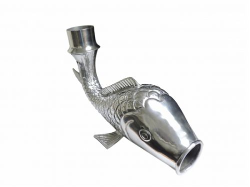 Fish Downspout Extension Elbow - Aluminum
