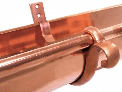 Euro Copper Double Curled Fascia Hanger | Gutter Hangers