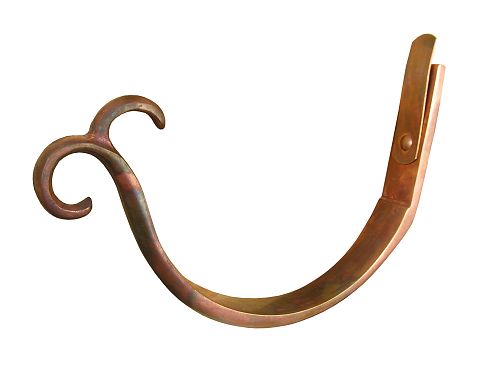 Euro Copper Double Curled Fascia Hanger | Gutter Hangers