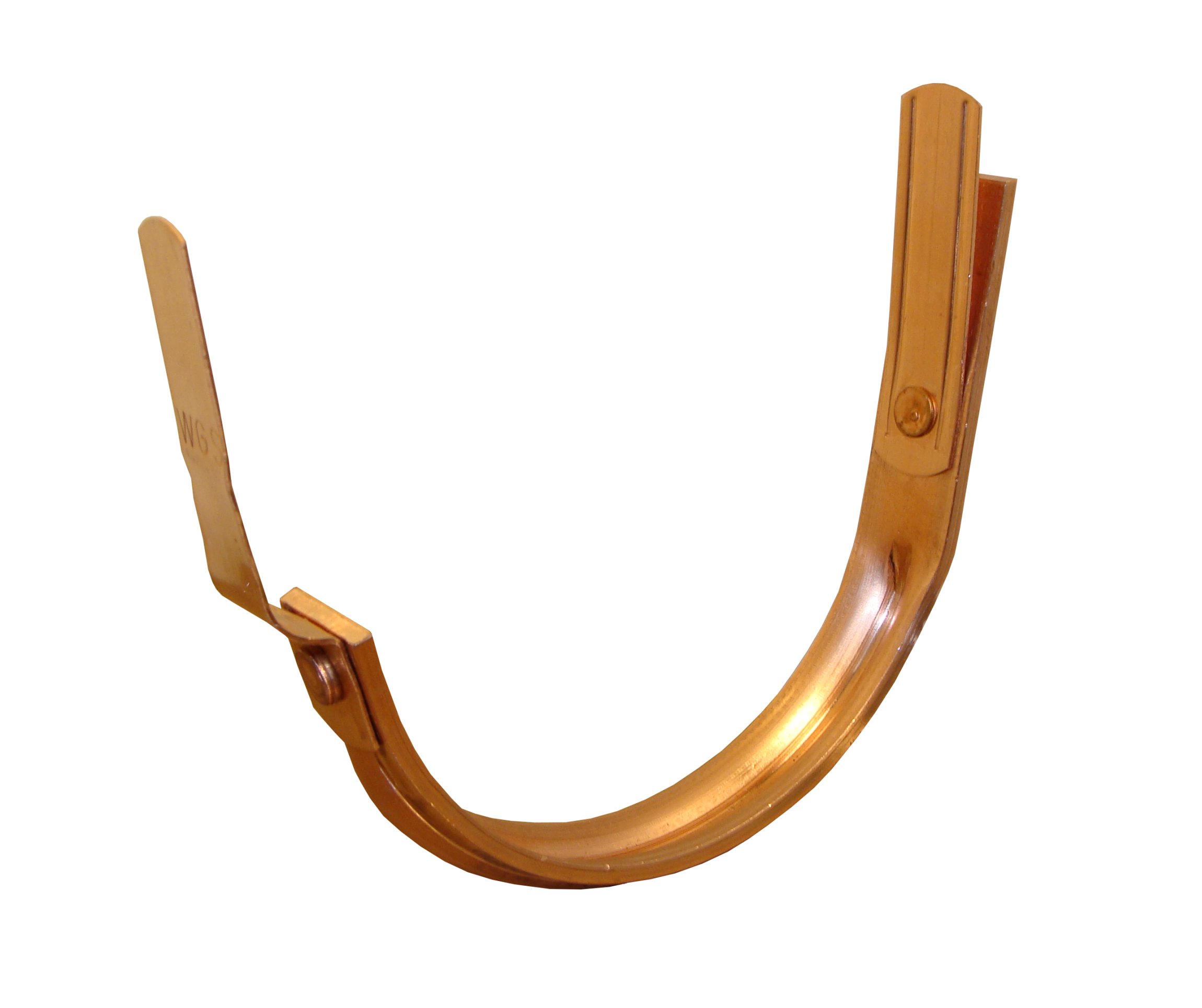 Our standard duty gutter hangers are made from solid copper, 3/16” thick and 11/8” wide.