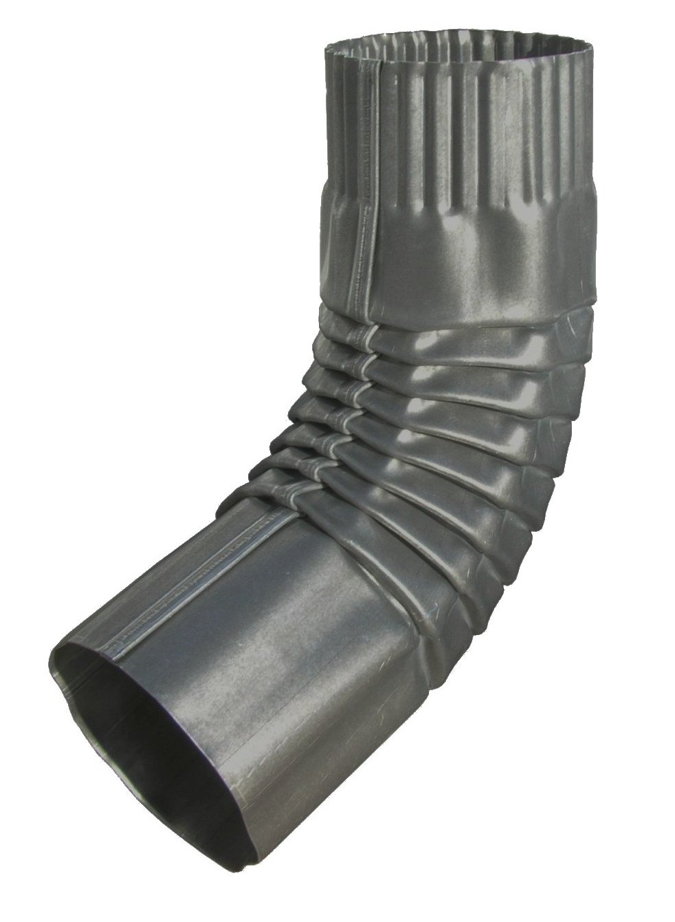 Round Corrugated Paint Grip Steel Elbow attaches to a round corrugated