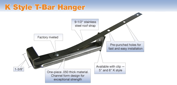 K Style T-Bar Hanger
