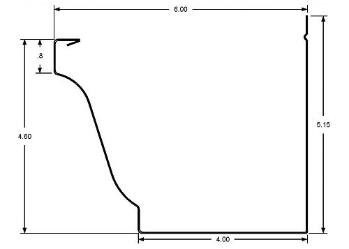 6 K Ironman Gutter Machine Gutter Profile