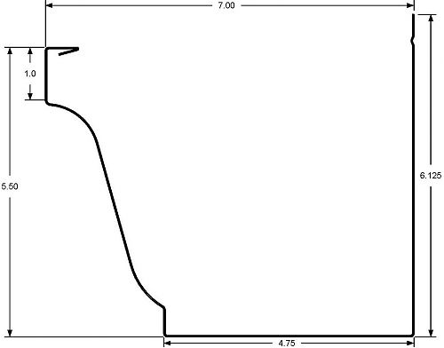 7 K Ironman Gutter Machine Gutter Profile