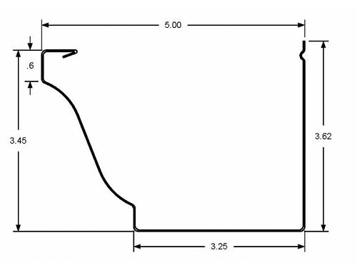 5 Inch Rain Gutter Profile - Rain Gutter,Rain Gutter Supplies