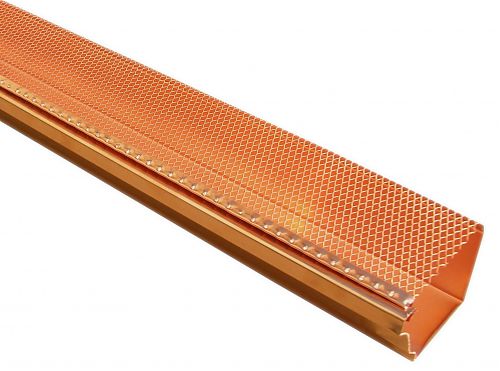 K Style Drop-In Gutter Screens - Copper