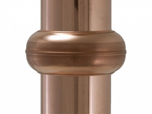 Euro Copper Downspout Bracket Cover, Gutter Brackets