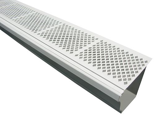 Diamond PVC w/ Mesh Gutter Screens - White