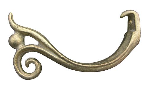 Brass Finish Scroll and Ball Hanger | Gutter Hangers