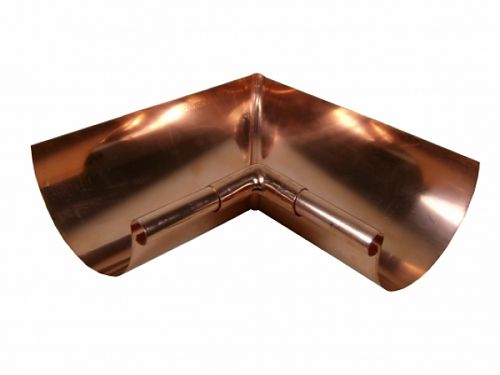 Copper Half Round Single Bead Miter - Inside