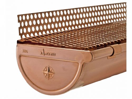 Euro Copper Gutter Guard - Gutter Cover