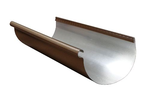 Half Round Designer Copper Aluminum Gutter - Half Round Gutters - Aluminum Gutters - Rain Gutter Supplies