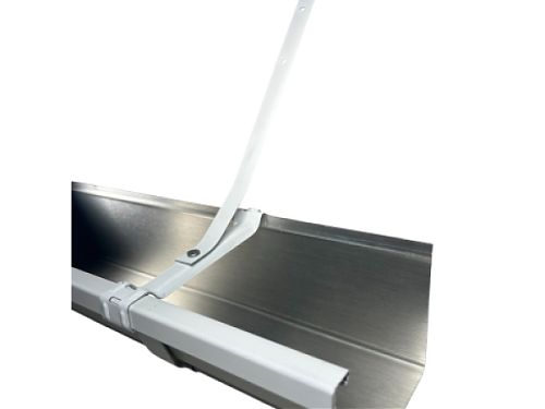 K style wrap around hanger attached to gutter