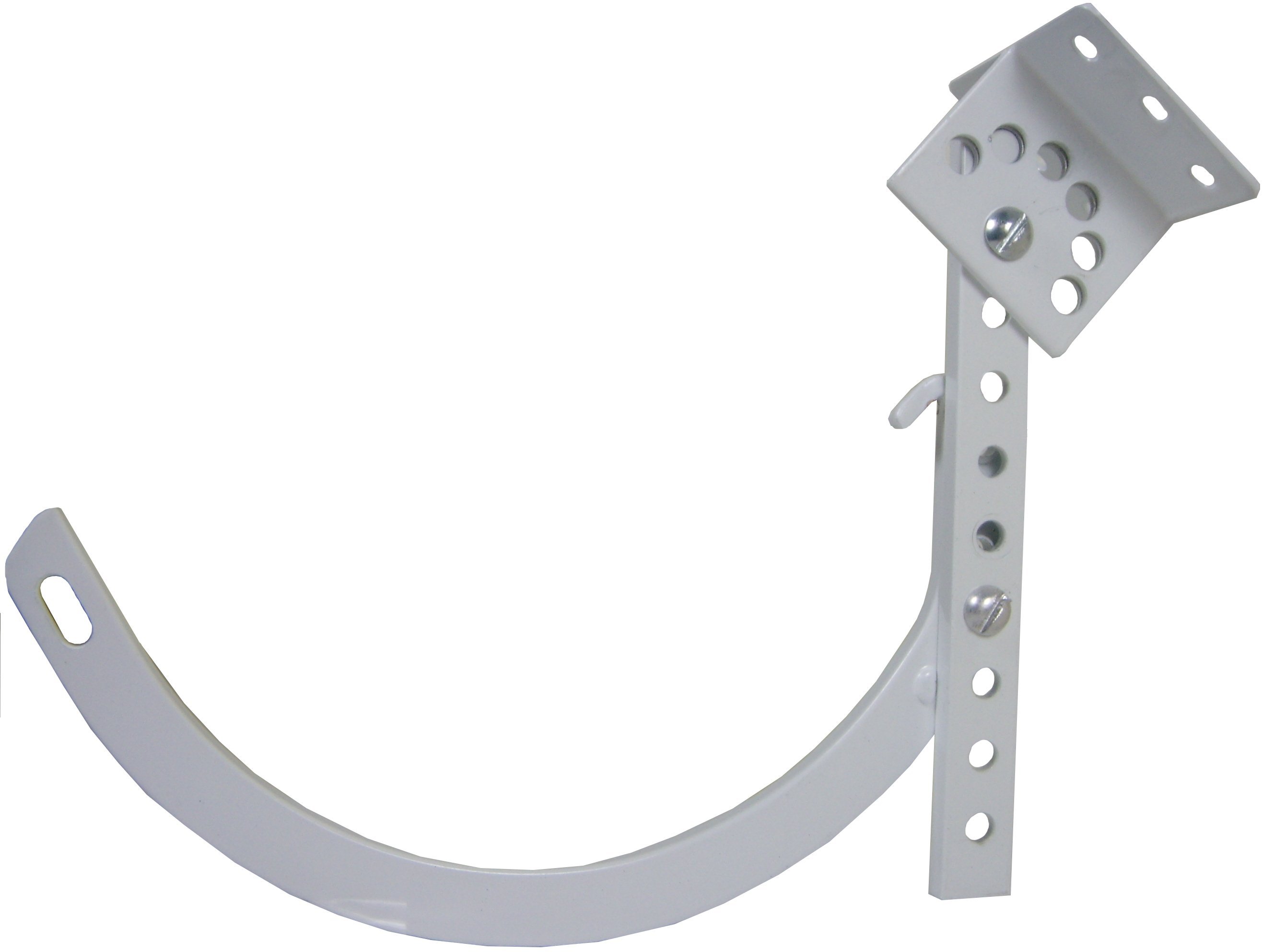 This shank comes in handy when mounting half round gutters to angled