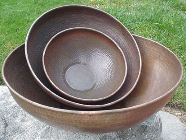 Various Accessories Hand Hammered Copper Bowls Rain Chain Click For A Larger View