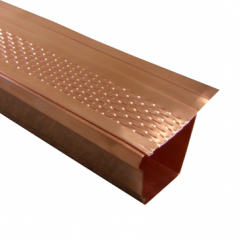 Copper Gutter Leaf Guards