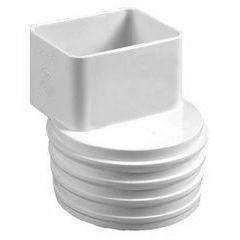 Flex Downspout Adapters - White