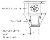 Abbey Leader Head - Front View Dimensions