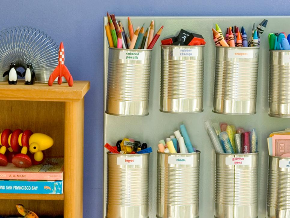 Tin Can Utensil Holders