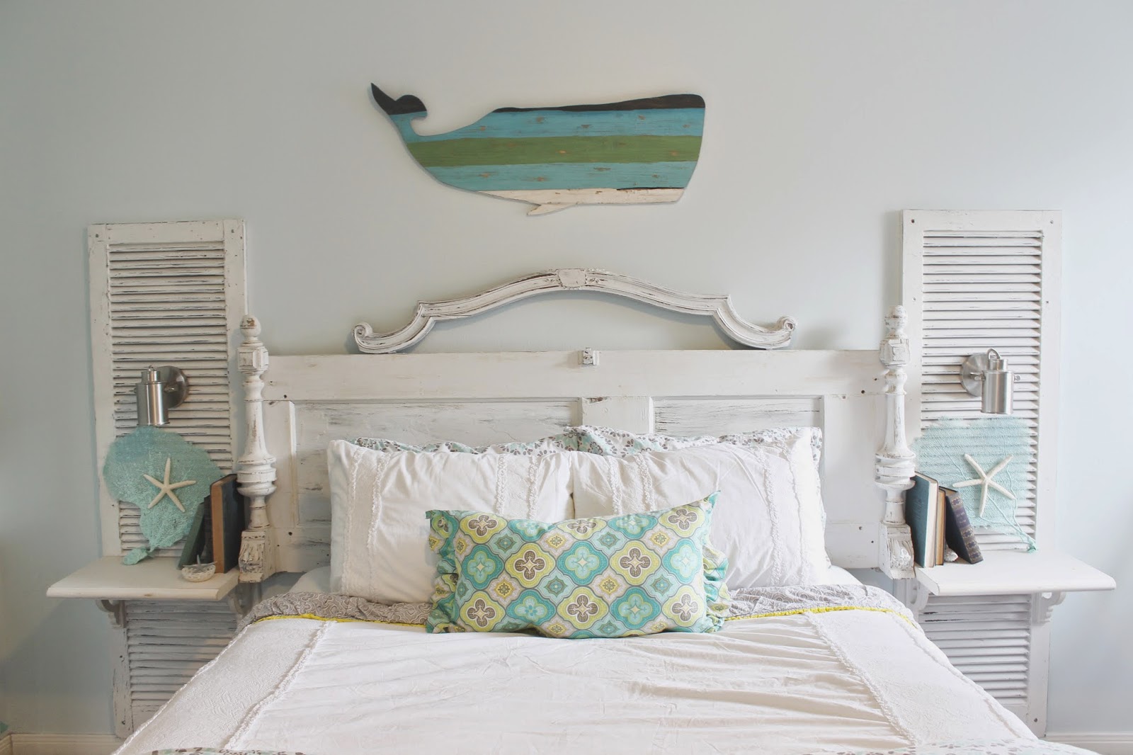 Shutters Into A Headboard