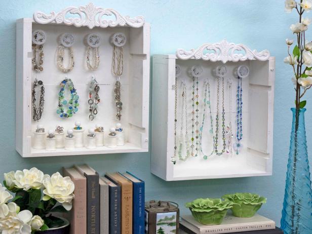 Wine Crate Jewelry Display