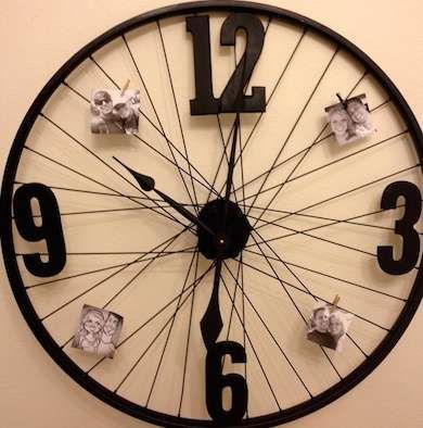 Bike Wheel Clock