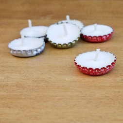 Bottle Cap Mini Candles