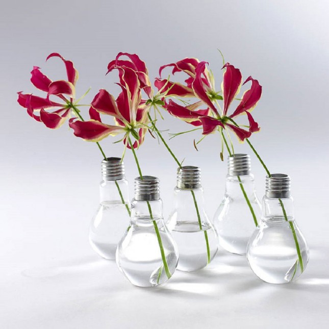 Lightbulb vases